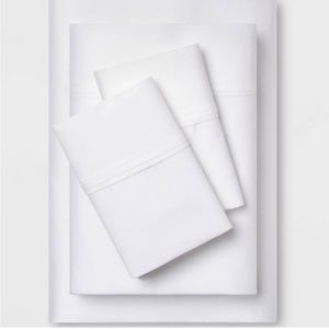 Twin/Twin XL 400 Thread Count Solid Performance Sheet Set White